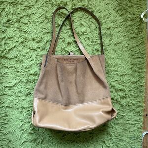 Tan Rag & Bone Leather and Suede Purse